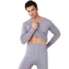 Thermo ondergoed mannen elastische strakke lange johns dunne effen kleur Basis fitness onderbroek en onderbrekers vrouwen instellen maat L tot 6XL 211211