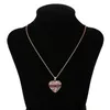 Ziron Diamond Heart Necklace Stainless Steel Cains Mom Mom Mother Mother Will and Sandy