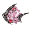 Charm Bracelets 10pcs/lot Snap Button Jewelry Colorful Rhinestone Fish Fit 18mm Necklace Women Men Raym22
