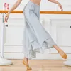 Superaen Calças de Estilo de Dança Coreana Feminino Clássico Solta Verão Split Largura da Pé High Cintura Ankle-Comprimento Q0801