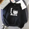Gotisk anime Kakegurui Yumeko Jabami Hooded Sweatshirt Casual Plus Storlek Punk Streetwear Loose Harajuku Hip Hop Women 210608
