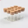 22 * 40mm 6ml 빈 유리 코르크 스토퍼 병 항아리 포장 테스트 튜브 100pcs / lotjars