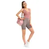 Yoga Outfit 2021 Oddychające Kobiety Spodenki Odzież Siamese Sportswear Fitness Sport Garnitur Bez Rękawów Głęboki V Neck Running Set