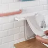 Towel Racks Rack Free Punching Toilet Bathroom Wall Mounted Hook Shelf Wall-mounted Bar Cupboard Finishing