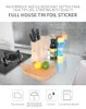 Çiçekler Mutfak Yağ Geçirmez Su Geçirmez Çıkartmalar Folyo Mutfak Soba Kabine Kendinden Yapışkanlı Duvar Sticker DIY Duvar Kağıdı