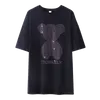 Camiseta para mujer 2021 Beading Bear Mujeres Harajuku Oversize de manga corta Hip Hop Algodón Suelto Cristal Coreano Ropa femenina