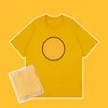 Camisa básica T para Homens Mulheres Casal Tees Smiley Face Impressão Oversize Versão Estrela Manga Curta Moda Design T-shirt Tops 40hx #