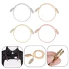 10Pc Napkin Chain Clip Retro Towel Metal Apron Bib Holders For Adult Baby Keep Securely Placed Table Dect Tool Rings