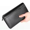 Wallets Men's Leather Business Clutch Bag Handbag Long Wallet Purse Mobile Phone Bags