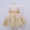 Spaanse stijl kinderen feestjurken bloem meisjes sequin bowknot kant tutu formele jurk bruiloft kinderen baby prinses kleding S1898