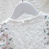 Toddler Girl Summer Dress 2021 Little Daisy Floral Baby Princess Short Sleeve Lace Bow Casual Cute Kids Children Print Clothes Q0716