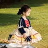 Kids Lolita Dresses for Baby Girls Anna Princess Dress infant Vintage Ball Gown Winter Thick Children Birthday Frocks 210615