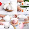 50 STK Kawaii Squishy Toy Söt djur Antistress Ball Squeeze Mochi Rising Toys Abreact Mjuk Sticky Stress Relief Leksaker Rolig present Y1210