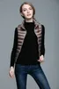 Slim Women Down Vests Spring Autumn Sleeveless Duck Down Coat Stand-up Collar Waistcoat Plus Size Vest