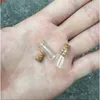 11 * 22 * 7mm 1ml Mini Bottiglie di vetro trasparente trasparente con sughero Fiale vuote Vasi Desideri 100 pz / lotjars