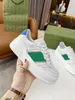 G Shoes Женские дизайнеры 2021 Зима Новые мужские белые кроссовки 4 см из натуральной кожи с толстой подошвой Роскошная повседневная обувь Уличные кроссовки Размер EU35-EU46 2RPZ