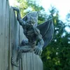 Trädgårdsdekorationer Winged Gargoyle Statyharts Ghost Hängande figurer Dekoration för Front Porch Yard Drop Ship