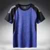 Quick Seco Sport T Shirt Homens 2021 Mangas Curtas Verão Algodão Casual Plus Asiático Tamanho M-5XL 6XL 7XL Top Tees Gym Tshirt Roupas