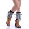 Short Side Tassel Anklet Leg Warmers Knit Braid Boot Cuffs Toppers Leggings shoes Loose Socks Women Girl Autumn Winter Warm Stockings Clothign Will and Sandy