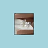 Pendientes de tuerca, joyería al por mayor, 8-9Mm, diamantes de imitación ovalados con incrustaciones de perlas naturales S925 Sier Drop Delivery 2021 4Cee9