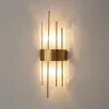 Lâmpada de parede Luzes de cristal conduzidas modernas para decoração do quarto, sala de estar sala de cabeceira Luz de cabeceira Lâmpadas de lâmpadas de Sconce