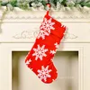 Kerstdecoratie Feestelijke pluche sneeuwvlok Sokken Xmas Tree Hanger Home Hotel ShoppingMall ZC702