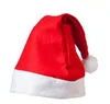 Jul Santa Claus hattar Röd och vit keps Barnpartiet Kostym Xmas Hat Kids Vuxen Dekorationskepsar