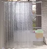 UFRIDAY Brand Transparent EVA Shower Curtain 3D Stone Pattern Waterproof Bath Curtains for Curtains Bathroom Bling Bath Screens 210402