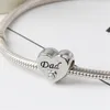 Big Heart Charm Bead Hole Alloy 925 Silver Plated Fashion Women Jewelry European Style For DIY Bracelet Necklace