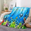 Schildpadden Patroon Deken 3D Print Flanel Kids Boy Gift Soft Cover Thuis Textiel Holiday Beach Bed Car Decor voor reizen