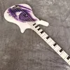 Anpassad Prince One Eye White Signature 4 Strings Electric Bass Guitar Hand Work Paint Chrome Hardware9538247