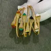 2021 العلامة التجارية Pure Sterling 925 Silver Jewelry for Women Pyramid Bangle Rings Set Natural Gemstone Gold Bracelet Ring Set2235