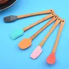 5pc Set Baking Pastry Tools Mini Silicone Spatula Scraper Basting Brush Spoon for Cooking Mixing Nonstick Cookware Kitchen redskap BPA FY4655