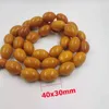 Beaded Strands Tasbih Super Big Size Orange Resin Muslim 33 Beads Bracelet Islamic High Quality Accessories Arabic Misbaha Rosary Bead Fawn2