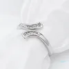 Sterling Silver Clear Cubic Adjustable Foot Toe Tail Rings Toe Rings Beach Toe Jewelry Women Lady Whole YBLH5001265b