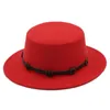 Mistdawn Women Men Baater Hat Bowler Sailor Wide Brim Plat Top Caps Sirew Blend Размер 56-58 см.