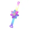 Rainbow Fingertip Gyro Toys Party Favor LED LUMINY BRININY BRINSPAD SILICONE SCUNTEEZE Push Bubble Bransoletka zegarek antysresja Toya201086110