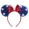 8 stilar Snow Sequins Headband Festival Party Dress Up Hårband Tjejer Barnens Hårtillbehör Gratis Ship 5pcs