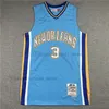 Neworleans 2005-06 Chris Paul 3バスケットボールジャージレトロなメンズブルーメッシュ通気性シャツステッチ