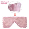 Gua Sha Stone Jade Eye Mask Face Massage Rouleau Gift Set Natural Rose Quartz Thérapie Cold Sleeping Eyes Masks Neld Facial Mas6402779