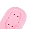 1 pièces Silicone porte-savon anti-dérapant support ovale voyage plaque plateau fuite moule preuve support cuisine salle de bain boîte à savon