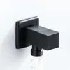 Tuqiu Angle Water Control Brus Gold Corner Bathroom Tap Water 1 2 1 2 Stainless Steel Black Angle s 2107272492