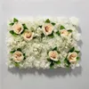 Decoratief bloempaneel voor bloemwand handgemaakte blad kunstmatige zijden bloemen bruiloft muur decor baby douche feest achtergrond