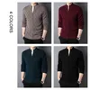 Coodrony Marka Gruby Ciepły Zimowy Sweter Sweter Płaszcz Mężczyźni Odzież Moda Casual Cashymere Merino Wełna Turtleneck Cardigan C3146 211221