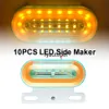 10 pz 24 V 12 LED per auto camion luci di posizione laterali indicatore di segnale esterno lampada avvertimento fanale posteriore 3 modalità camion rimorchio