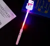 Party Decoration Boże Narodzenie Glow Stick Snowman Brokat Stare Stare Man Head Magic Fairy Dziecięce Zabawki Dostawy Kid Prezent SN5620