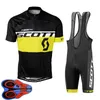 Sommar Scott Team Mens Cykling Jersey Suit Short Sleeve Bike Shirt Bib Byxor Sätter Snabbtorkad Andningsbar Pro Racing Kläder Storlek XXS-6XL Y21041032