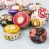 Newtinplate 캔들 항아리 빈 깡통 도넛 수있는 금속 수제 아로마 촛불 만들기 액세서리 소형 홈 장식 RRB11710