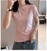 Wwenn Summer Tシャツの女性Y2KカジュアルレディースティーシャツセクシーなVネックトップス半袖Tシャツレディース服210507