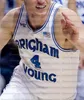 Custom Byu Brigham Young Cougars Basketbal Jerseys Yoeli Childs Jake Toolson TJ Haws Fredette Alex Barcello Nixon Lee Zac